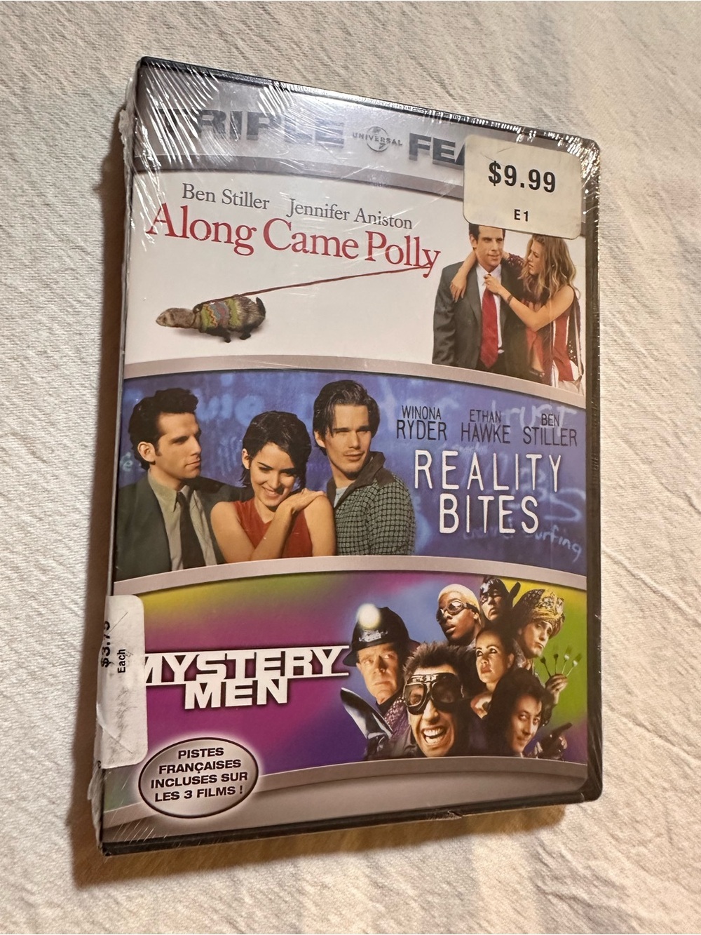 2️⃣Along Came Polly / Reality Bites / Mystery Men Combo DVD New